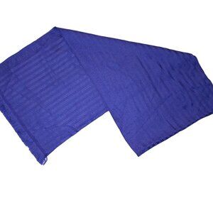 Versace Purple & Purple Stripe Fringed Scarf Pre-Owned